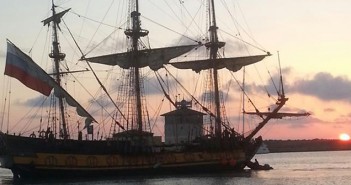 Fregata russa Shtandart porto di Ostia