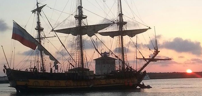 Fregata russa Shtandart porto di Ostia