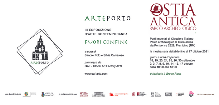 “Arteporto. Fuori Confine” – Mostra di Arte contemporanea ai Porti Imperiali di Claudio e Traiano